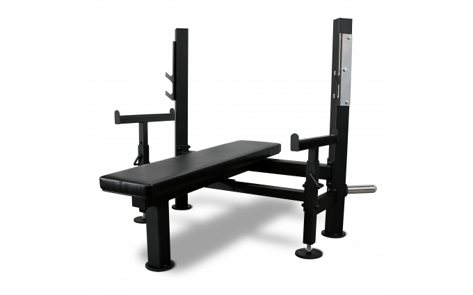 Скамья для жима лёжа со страховочными упорами BRONZE GYM PARTNER ML-902 Скамья для жима лёжа со страховочными упорами BRONZE GYM PARTNER ML-902